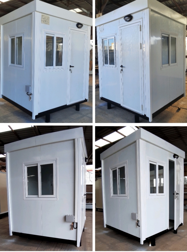 POSTE DE GARDE (02x02)m EN PANNEAUX SANDWICH BLANC